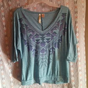 Turqoise free spirit top
